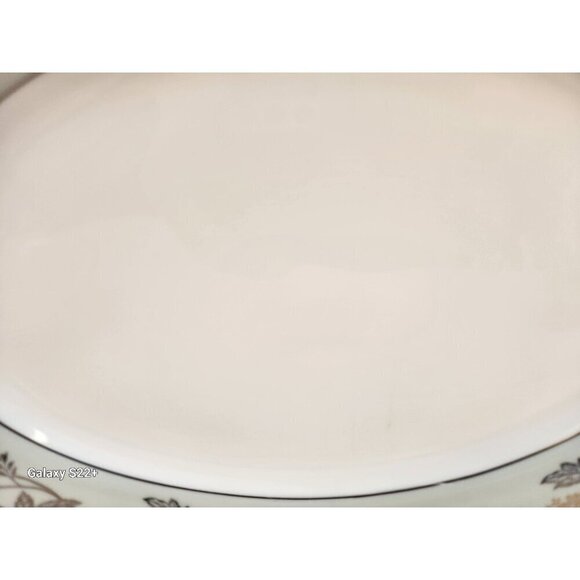 Noritake 5487  Japan Art Deco Oval Serving Platter With Floral & Gold Trim - Picture 6 of 8